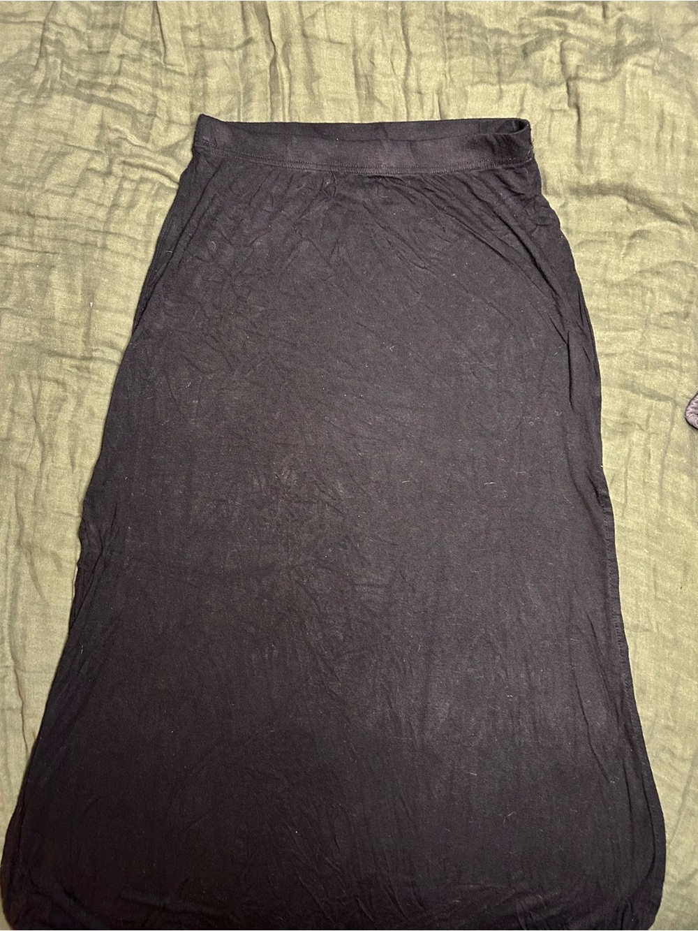 Garage Black Maxi Pull-On Skirt
